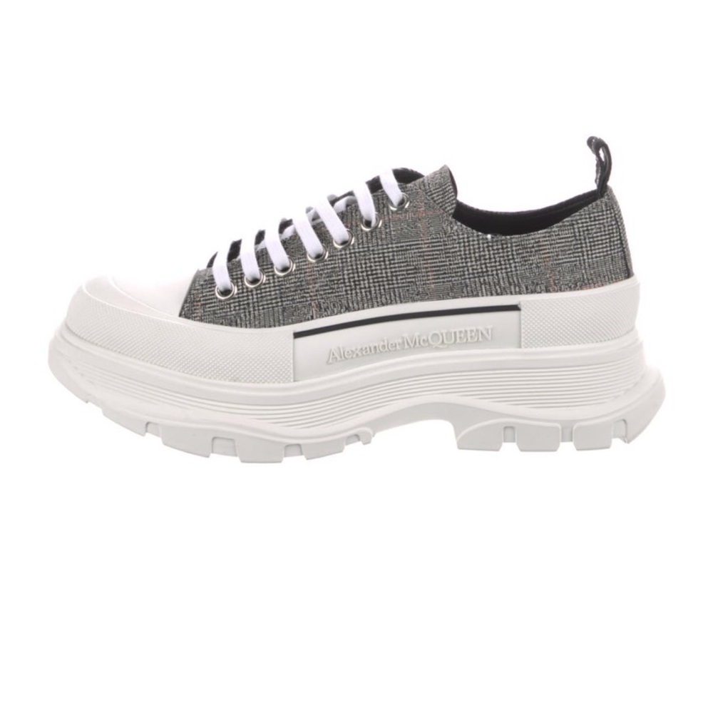 Alexander McQueen low top sneakers in plaid size 9men/11women (42). Box included